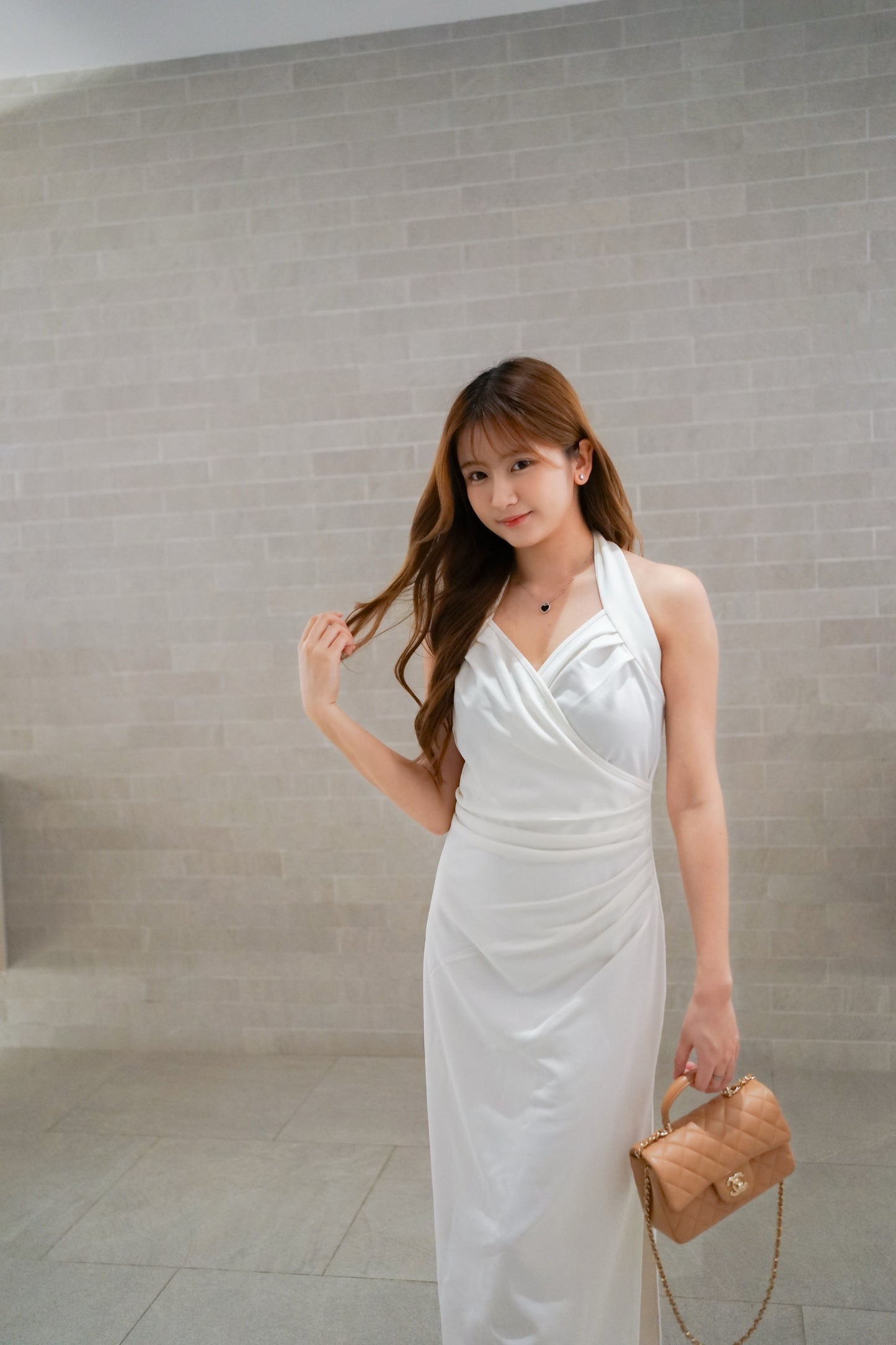 Halter Neck White