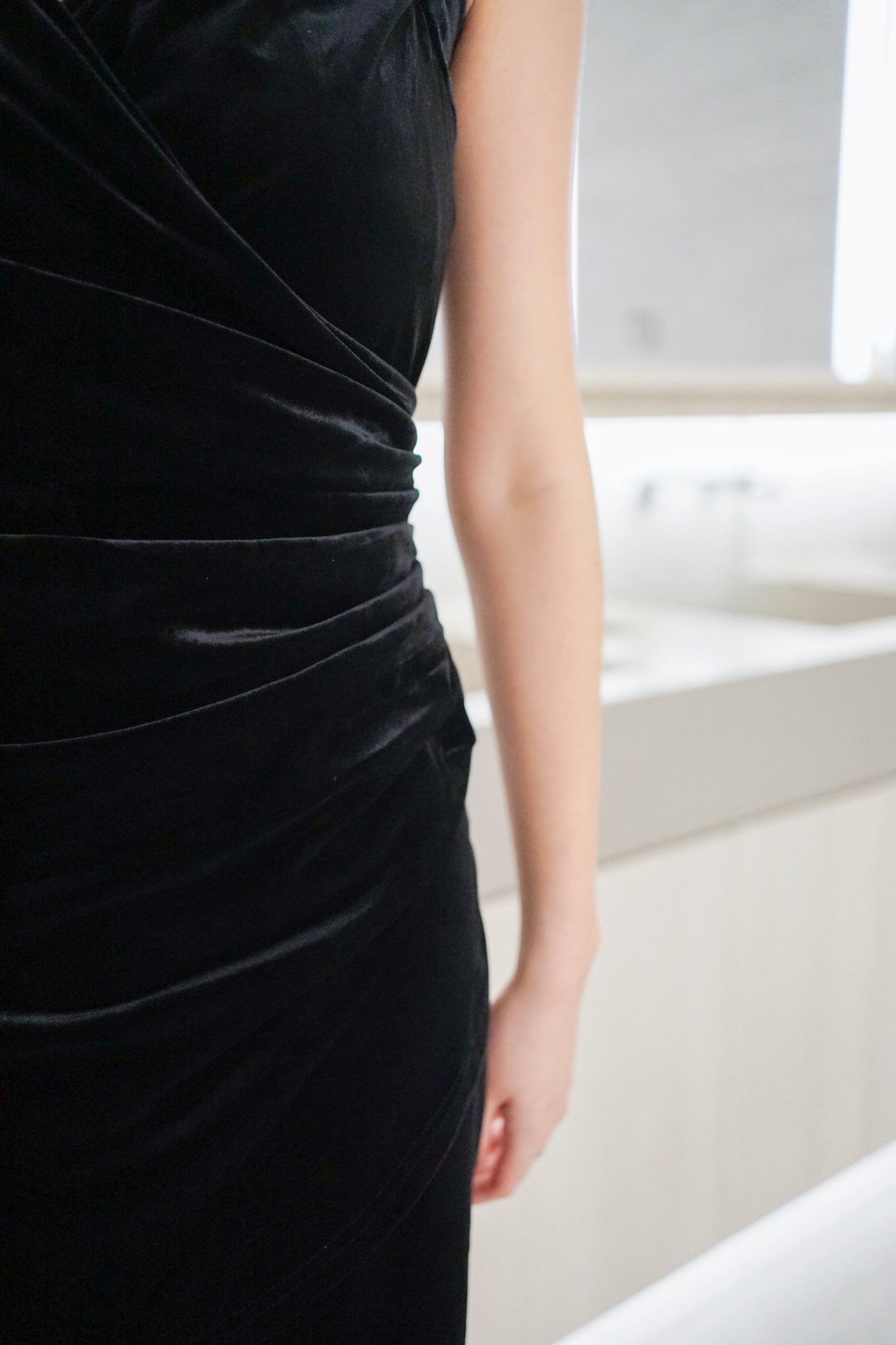 Halter-neck Velvet Black