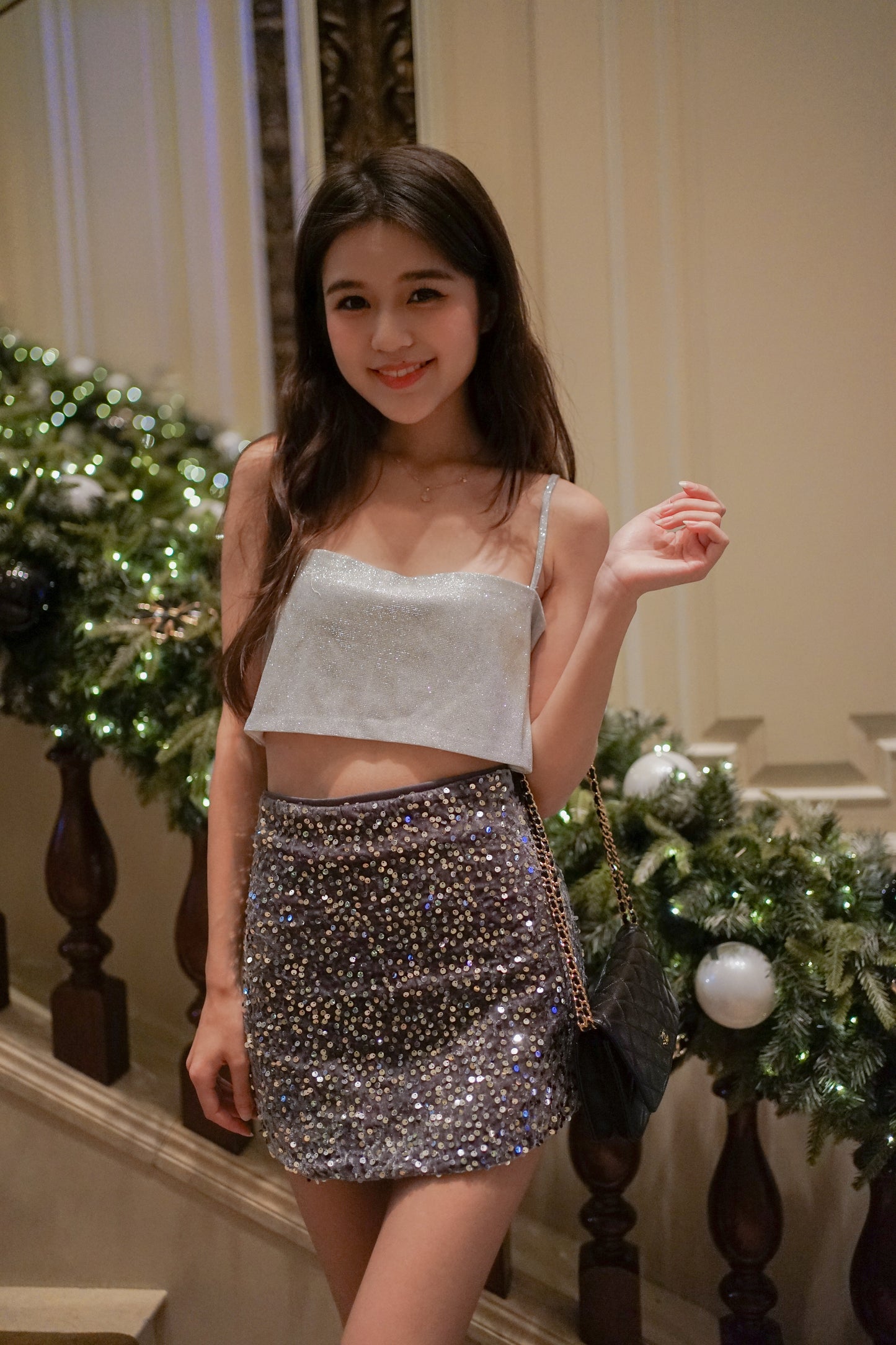 Sexy Silver Top
