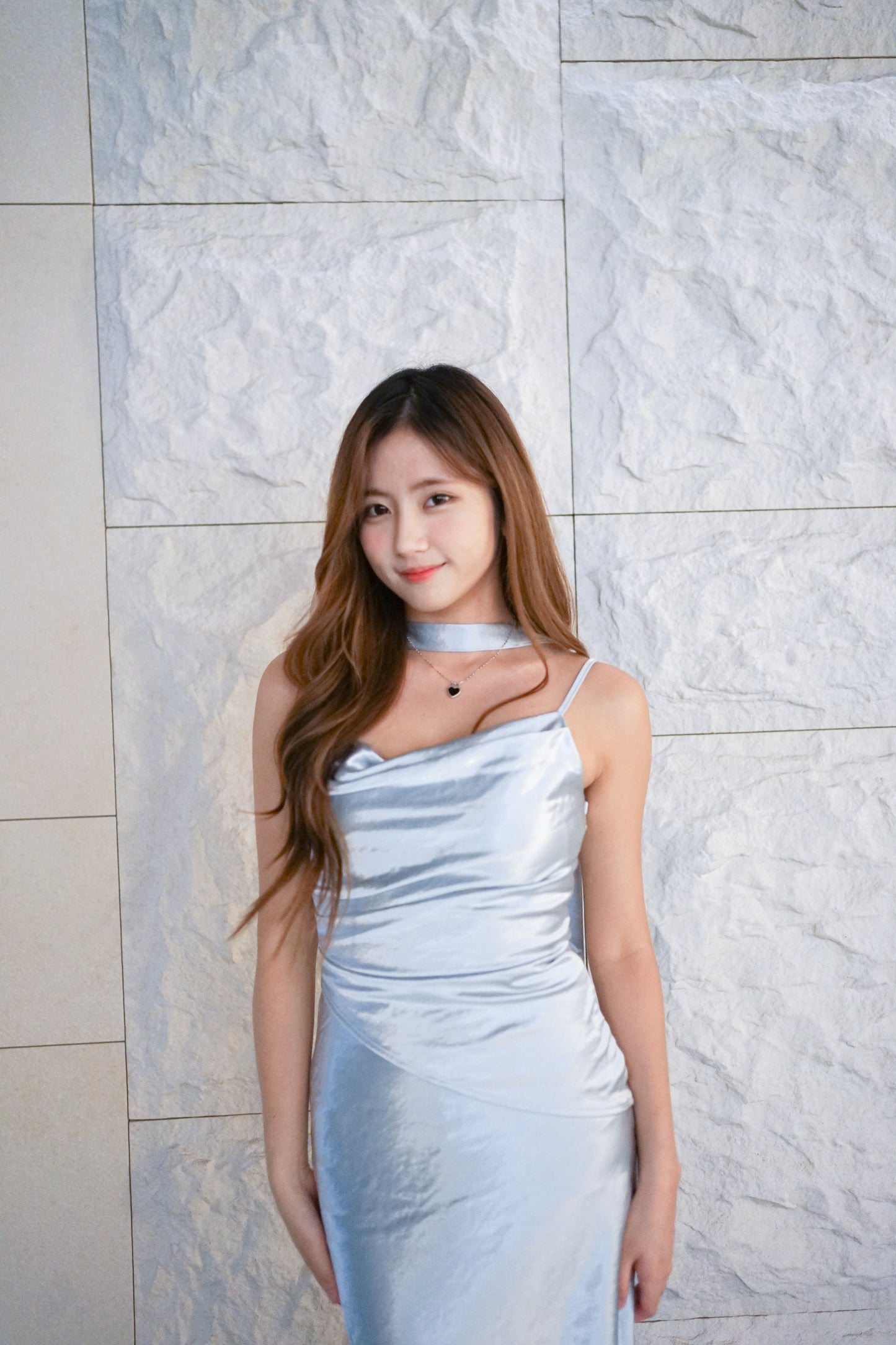 Glacier Silk Midi Dress